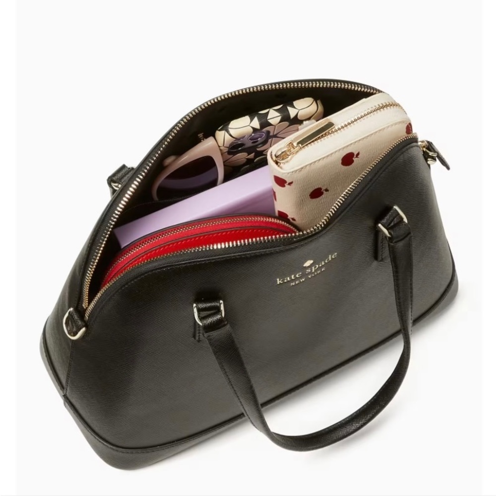 Kate Spade black dome satchel bag